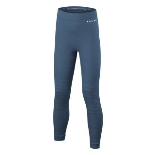 Falke Functional Underwear Base Layer Trousers Wool-Tech Tight (finest Merino wool) blue Children