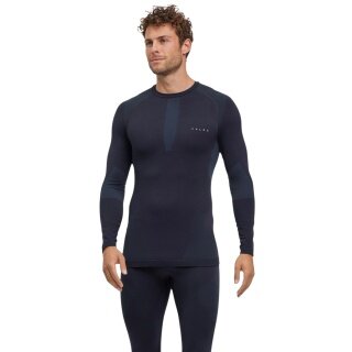 Falke Functional Underwear Long Sleeve Shirt Warm (perfect moisture and temperature regulation) navy blue men's