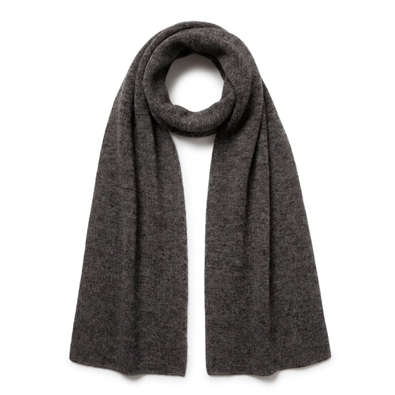 Falke winter scarf (fine merino wool) dark grey 170cm x 30cm - 1 piece
