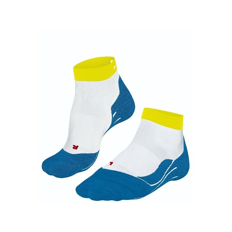 Falke Running Sock RU4 Endurance Short (medium cushioning) white/aquablue/lime Men - 1 Pair