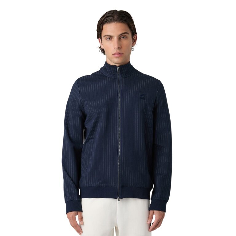 Fila Brera Leisure Jacket (Sweat Jacket) Full Zip - black striped men's
