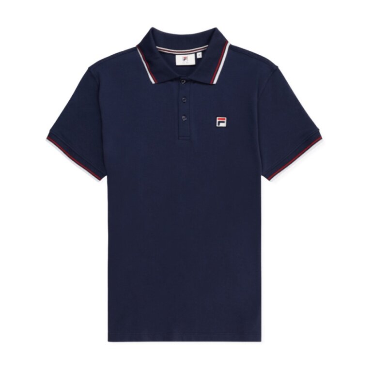 Fila Leisure Polo Biella Regular Tipped (Cotton) navy blue Men's