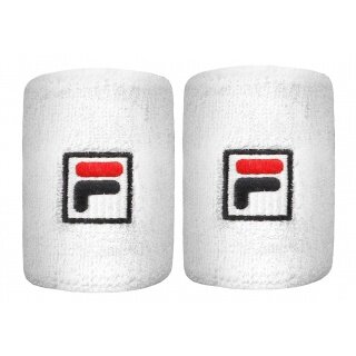 Fila Sweatband East Wrist (80% Cotton) white - 2 pieces