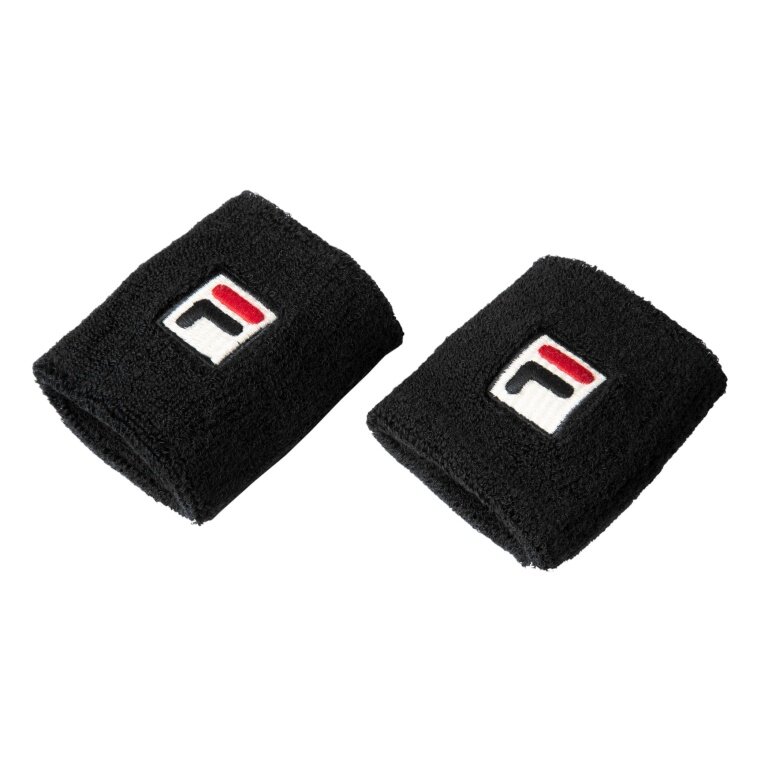 Fila Sweatband East Hand Wrist (80% Cotton) black - 2 pieces