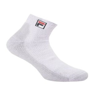 Fila Tennis Socks Performance Sport Low Cut (Mixed Fabric) White - 1 Pair