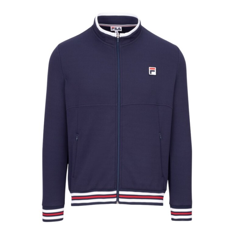 Fila Sports Jacket Aron Classic Retro Look Navy Blue Men's