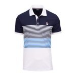Fila Tennis Polo BB Monte Carlo (rec. Polyester) white/navy/blue men's