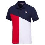 Fila Tennis Polo Erol (rec. Polyester) navy blue/red/white men's