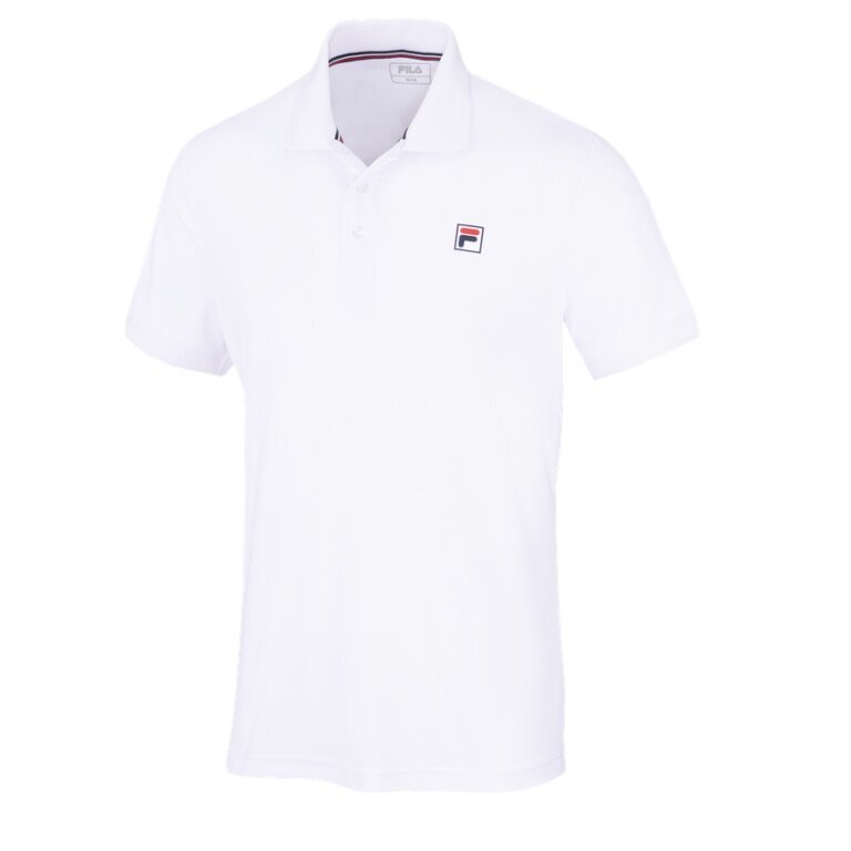 Fila Tennis Polo Hermano (100% recycled polyester, classic look) white men's