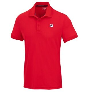 Fila Tennis Polo Hermano (100% recycled polyester, classic look) red men's