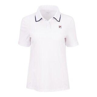 Fila Tennis Polo Zadina (recycled polyester, quick-drying) white ladies