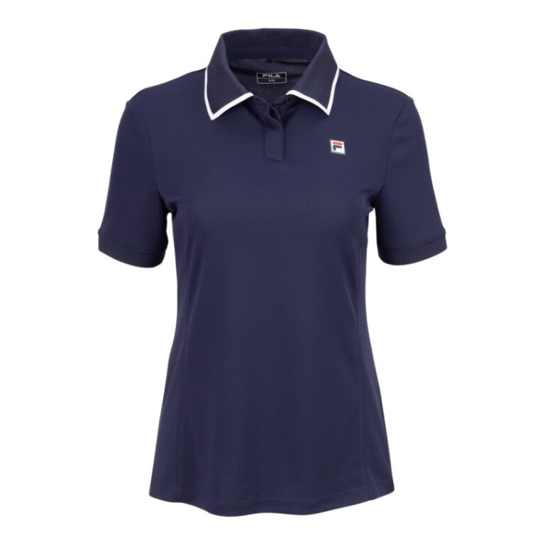 Fila Tennis Polo Zadina (rec. Polyester, quick-drying) navy blue ladies