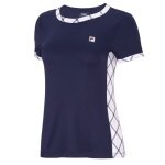 Fila Tennis Shirt Yamila (comfortable to wear) navy blue/white/red ladies
