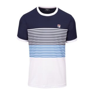 Fila Tennis T-shirt BB 1983 (recycled polyester) white/navy/blue men's