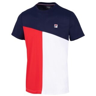 Fila Tennis T-shirt Christian (100% recycled polyester) navy blue/red/white men's