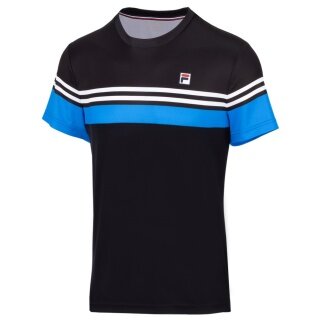 Fila Tennis T-Shirt Malte Black/Blue Men's