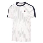 Fila Tennis T-shirt Stripes Jascha 2 (100% Polyester) white Men's