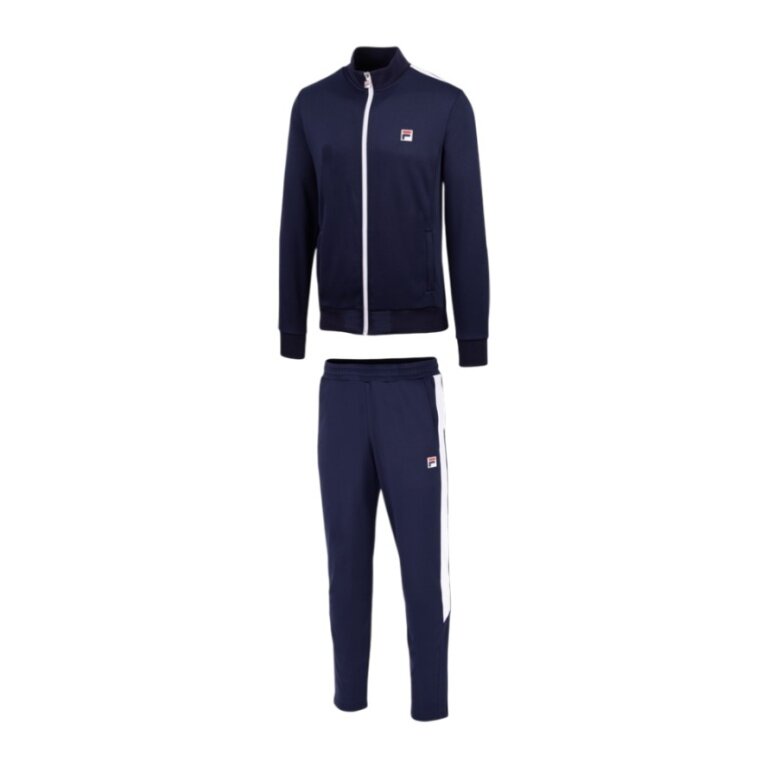 Fila Tennis Tracksuit Manuel (Jacket + Trousers, 100% Polyester) navy blue Men's