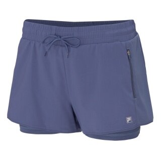 Fila Elea Short Tennis Shorts (with Inner Shorts) in Indigo Blue for Women