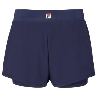Fila Luna Short Tennis Shorts (with inner shorts) short navy blue ladies