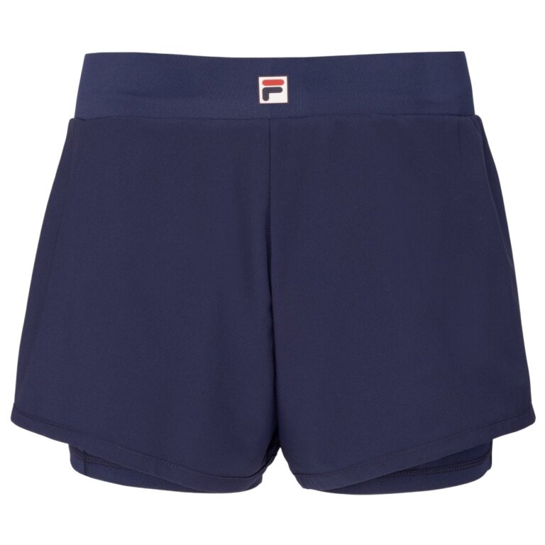 Fila Luna Short Tennis Shorts (with inner shorts) short navy blue ladies