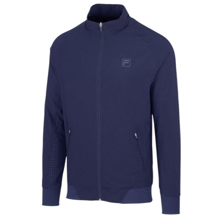 Fila Tennis Jacket Aston (Stand-up Collar, Comfortable Fit) Navy Blue Men's