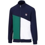 Fila Tennis Jacket Marcus (Full Zip, Stand-up Collar, 100% Polyester) navy blue/green/white Men's