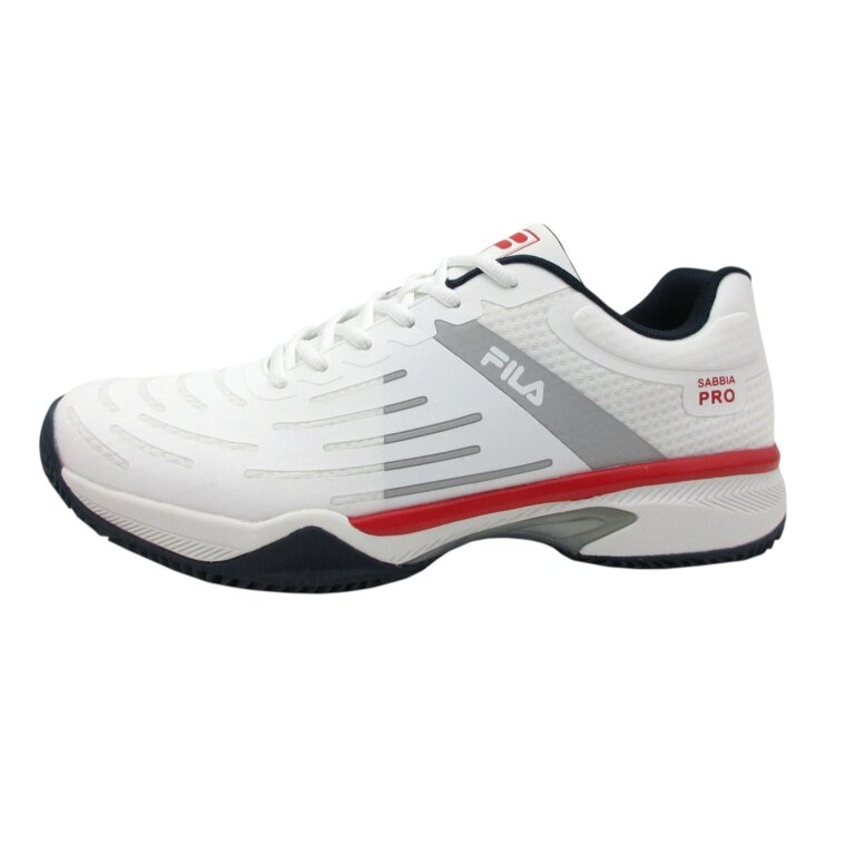 Fila Tennis Shoes Sabbia Pro Clay/Sand Court White/Grey/Red Men's