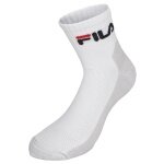 Fila Tennis Sock Quarter Short (Mixed Fabric) White - 1 Pair