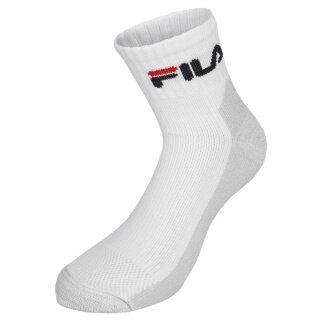 Fila Tennis Sock Quarter Short (Mixed Fabric) White - 1 Pair