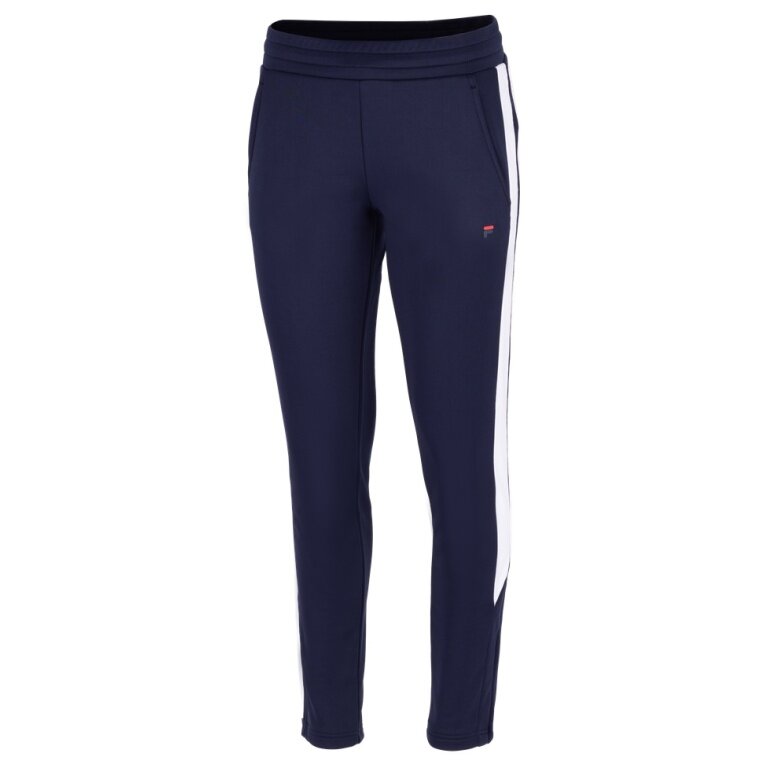 Fila Janice Training Trousers (100% Polyester) Long Navy Blue/White Ladies