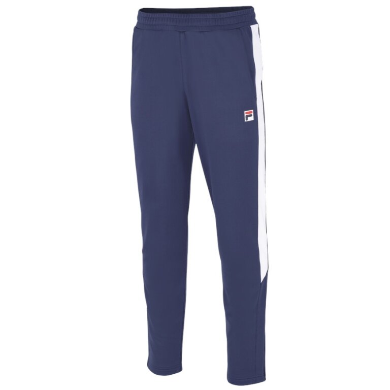 Fila Training Trousers Pant Jan (100% Polyester) indigo blue/white Men's