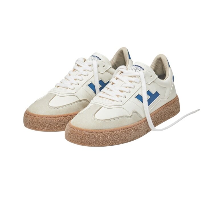 Flamingos Life Sneaker Burela Bold - cream white/blue