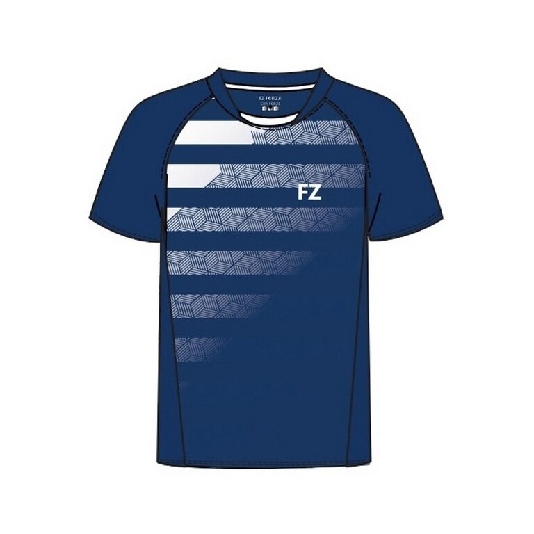 Forza Sport-Shirt Madison S/S Tee (100% Polyester) blue/white Women