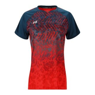 Forza Sport Shirt Alva S/S Tee (100% Polyester) red/blue ladies
