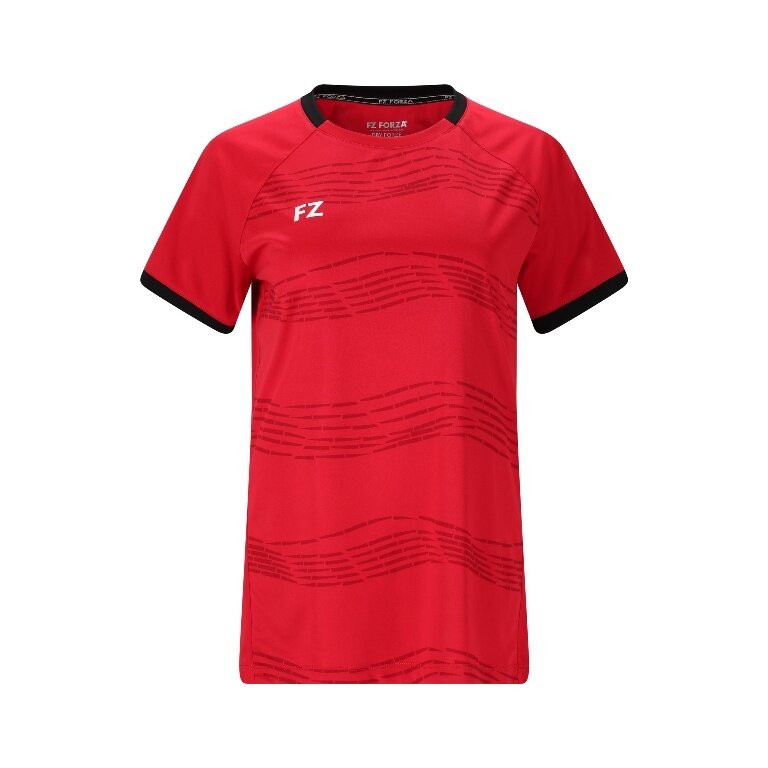 Forza Sports Shirt FZ CL2502 S/S Tee (100% Polyester) red Ladies