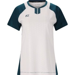 Forza Sports Shirt FZ CL2501 S/S Tee (100% Polyester) white/blue Ladies