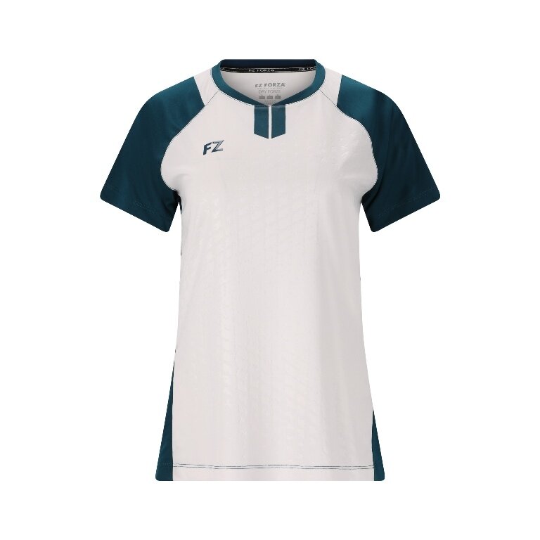 Forza Sports Shirt FZ CL2501 S/S Tee (100% Polyester) white/blue Ladies