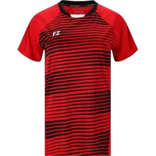 Forza Sports Shirt Leam S/S Tee (100% Polyester) red/black Ladies