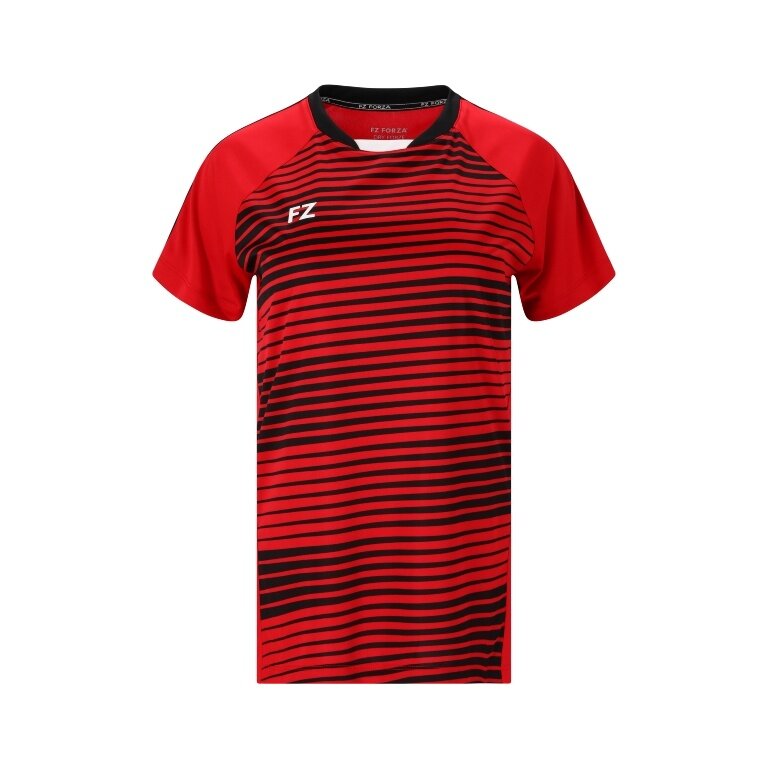Forza Sports Shirt Leam S/S Tee (100% Polyester) red/black Ladies