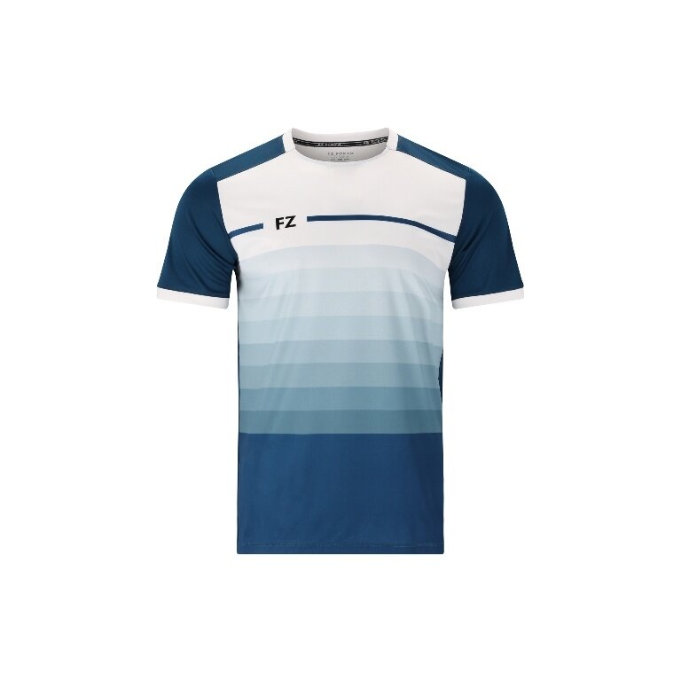 Forza Sport T-shirt Alberti S/S Tee (100% Polyester) white/blue men's