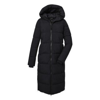 G.I.G.A. DX Winter coat GW 50 with hood in down look (water-repellent, windproof) black ladies