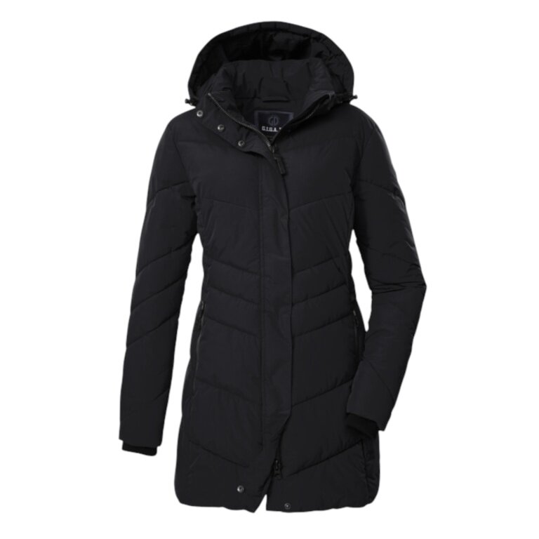 G.I.G.A. DX Winter Quilted Parka GW 60 with Hood (water-repellent, slim fit) black ladies