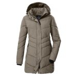 G.I.G.A. DX Winter Quilted Parka GW 60 with Hood (Water-repellent, Slim Fit) Sand Brown Ladies