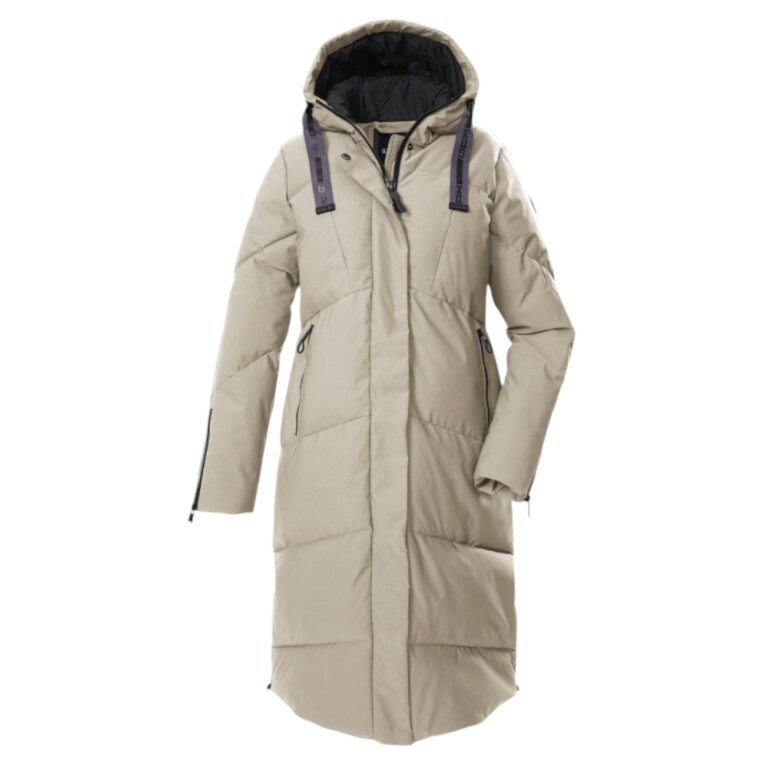 G.I.G.A. DX Winter Quilted Coat GW 41 in Down Look (very warm, water-repellent, windproof) light beige ladies'