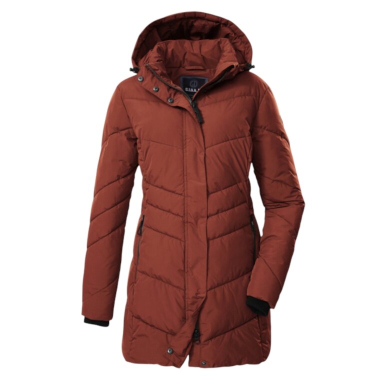 G.I.G.A. DX Winter Quilted Parka GW 60 with Hood (water-repellent, slim fit) fire red ladies