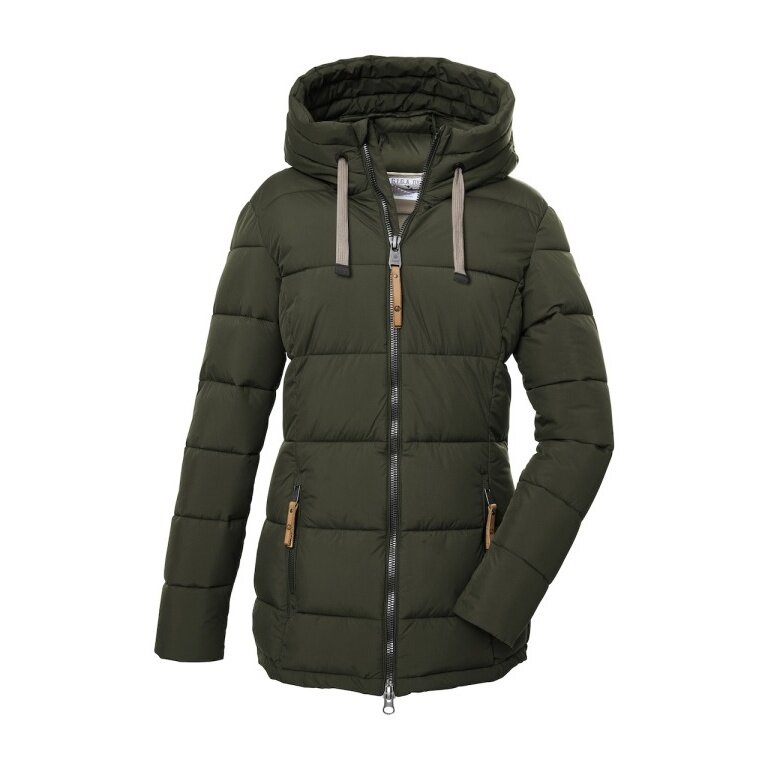 G.I.G.A. DX Winter Jacket GW 12 with Hood (water-repellent, windproof, breathable) dark olive green ladies