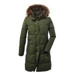 G.I.G.A. DX Winter Down Parka Casual with Hood (water-repellent, breathable, PFC-free) dark olive green Women