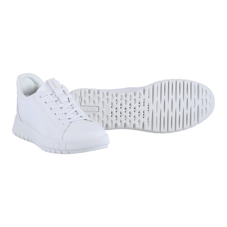 Geox Flextride Plus Sneakers (Leather) White Ladies