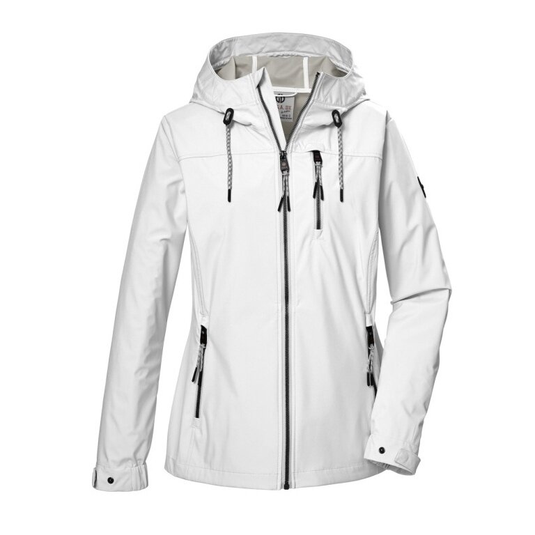 G.I.G.A. DX Softshell Jacket GS 74 with Hood (waterproof and windproof) white ladies